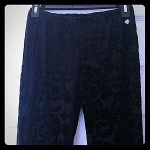 Kendall and Kylie sheer and velvet pants